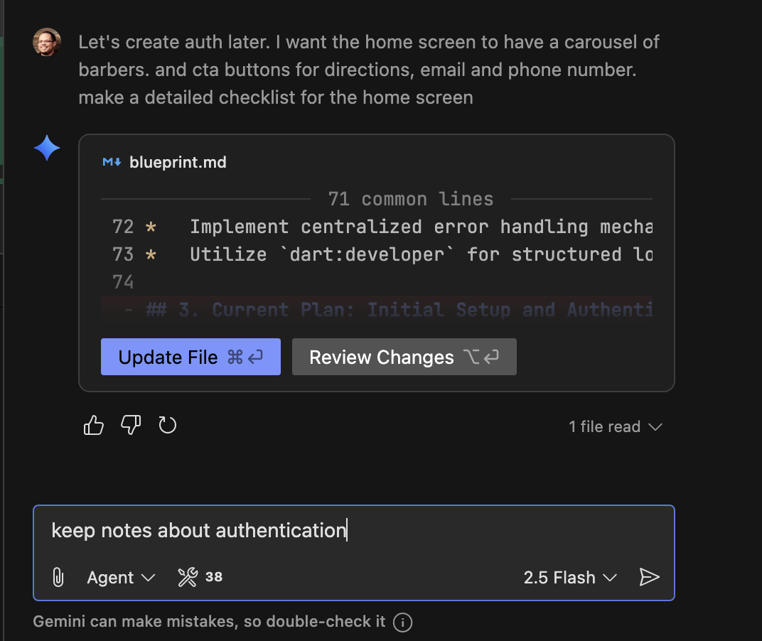 Keeping notes about authentication