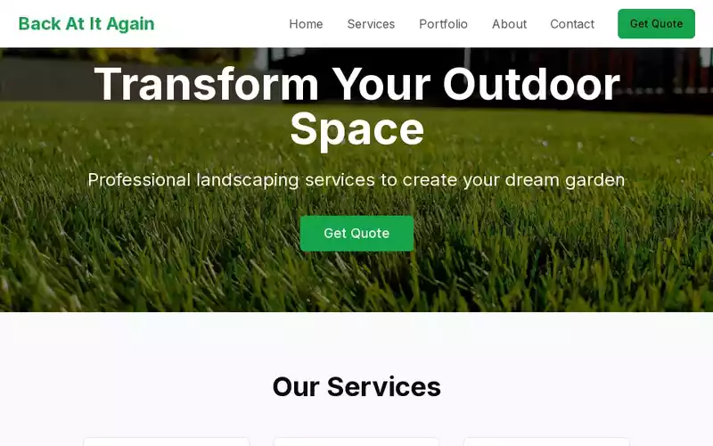 Landscaping Website